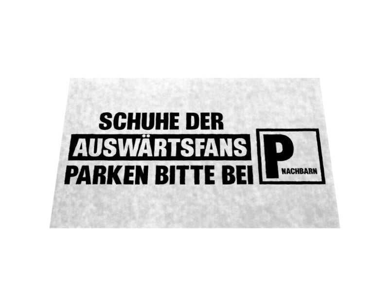 Schuhe der Auswärtsfans Fußmatte