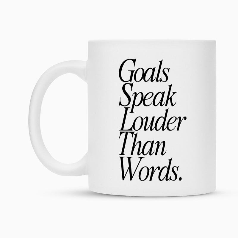 Goals Speak Tasse