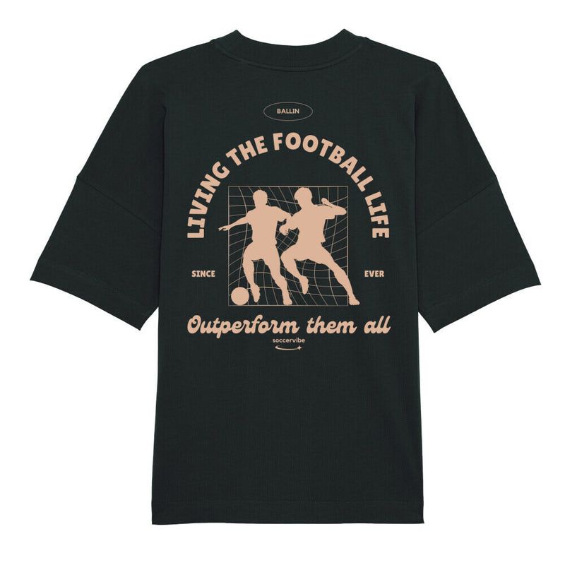 Living the football life Oversized T-Shirt