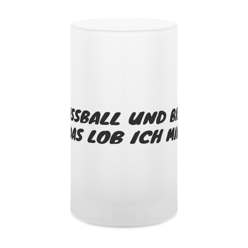 Fußball & Bier Glas-Bierkrug