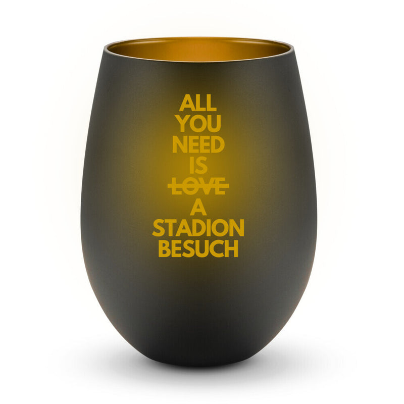 Stadionbesuch Windlicht